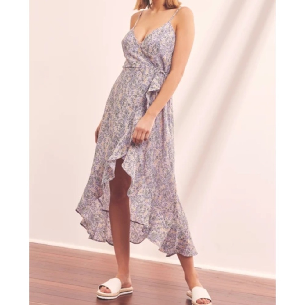 The Fifth Label Tour Wrap Dress in Lavender Field; size 4